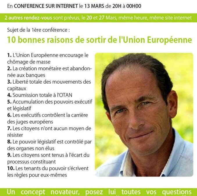 Trois prochaines conférences sur INTERNET, avec Opinews, en&nbsp;mars