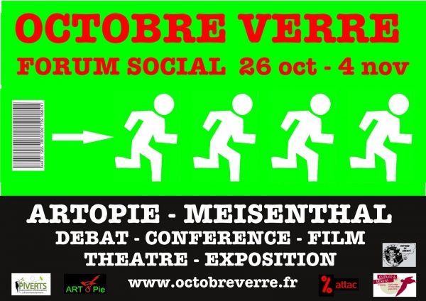 Vendredi 2 nov. de 17h à 19h, pour le forum «&nbsp;Octobre Verre&nbsp;» (à Meisenthal), téléconférence avec Bernard Friot