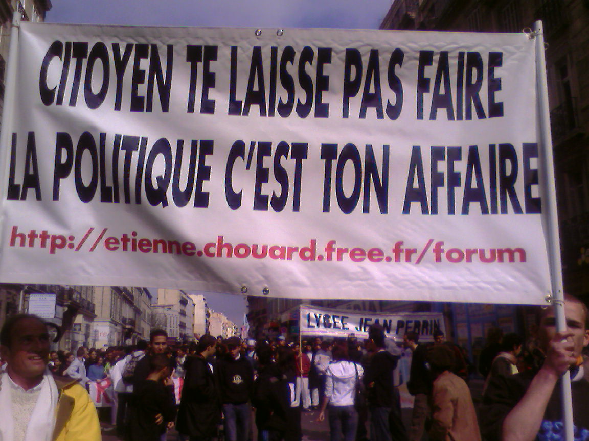 Citoyen, te laisse pas faire ! La politique c'est ton affaire !