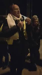 Etienne Chouard avec les Gilets Jaunes « canal historique », au péage du Pont-de-l’Etoile, 9 déc. 2018.