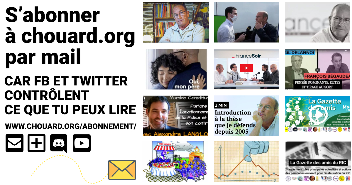 abonnement newsletter etienne chouard Agir