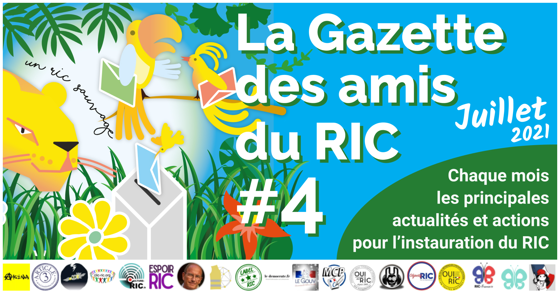 La Gazette des Amis du RIC de juillet