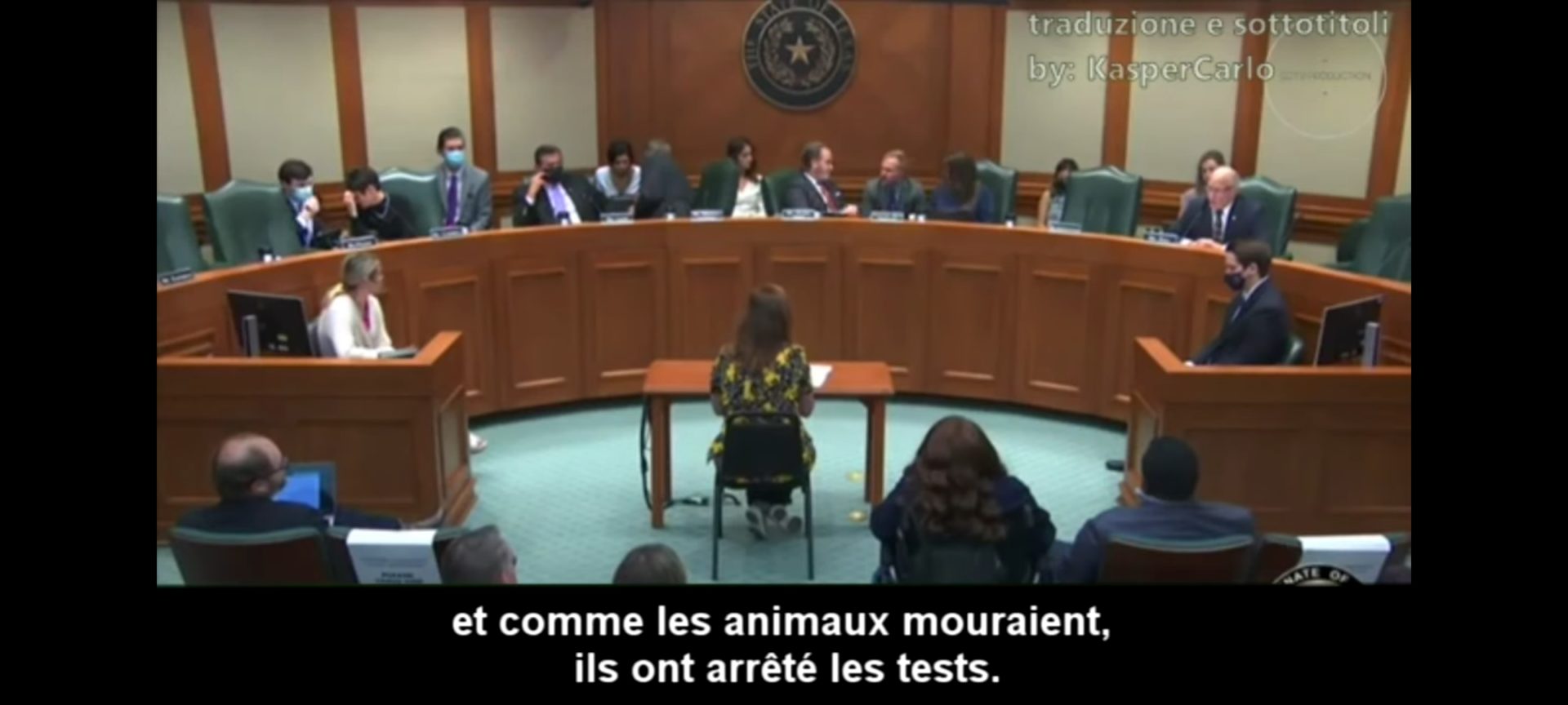 [abus de pouvoir] [injection expérimentale obligatoire chez nos enfants] Témoignage d’une médecin pédiatre texane, Angelina Farella, devant le Sénat
