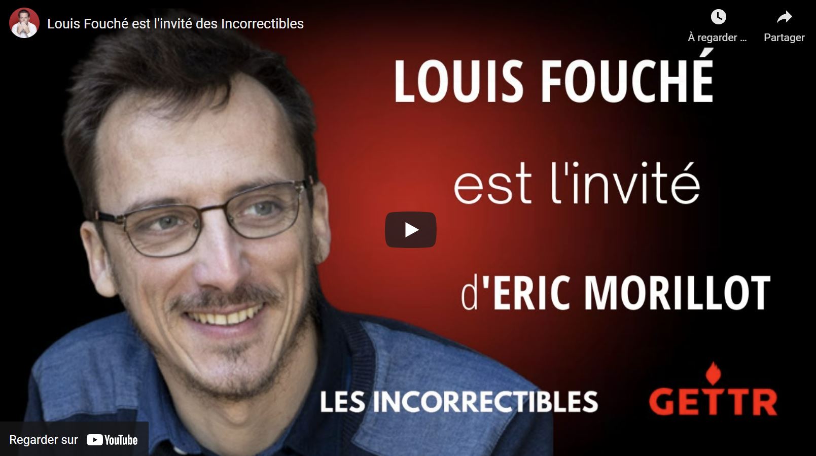 Des nouvelles de Louis Fouché (en ce moment sur les Incorrectibles)