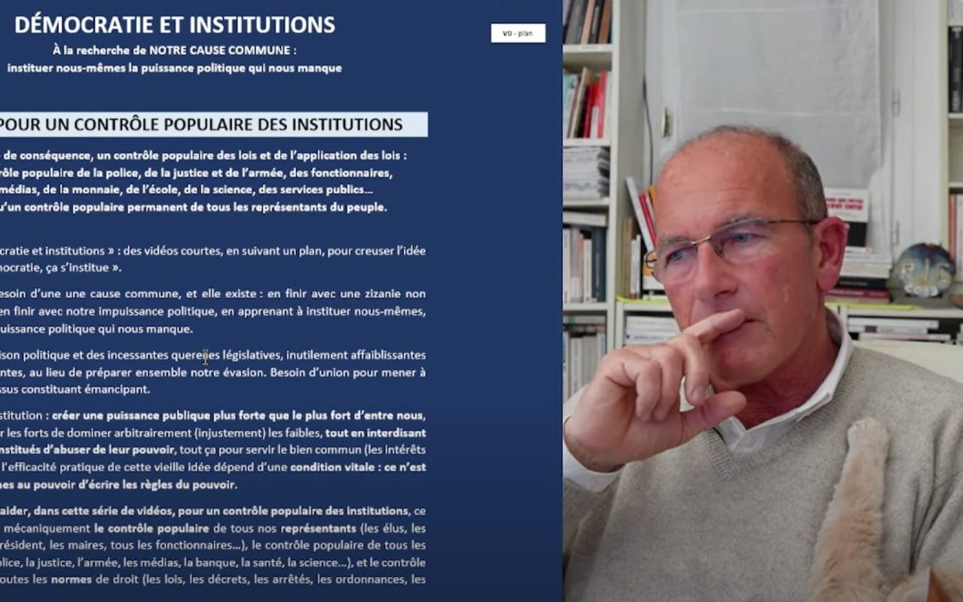Une Nôtre Histoire, démocratie et institutions, n°1 : Introduction – NOTRE CAUSE COMMUNE