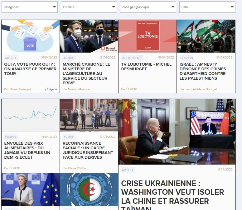 [Important] L’analyse d’Olivier Berruyer (ELUCID, les-crises.fr) sur le PREMIER TOUR et sur la scandaleuse « réforme » des RETRAITES annoncée par Macron