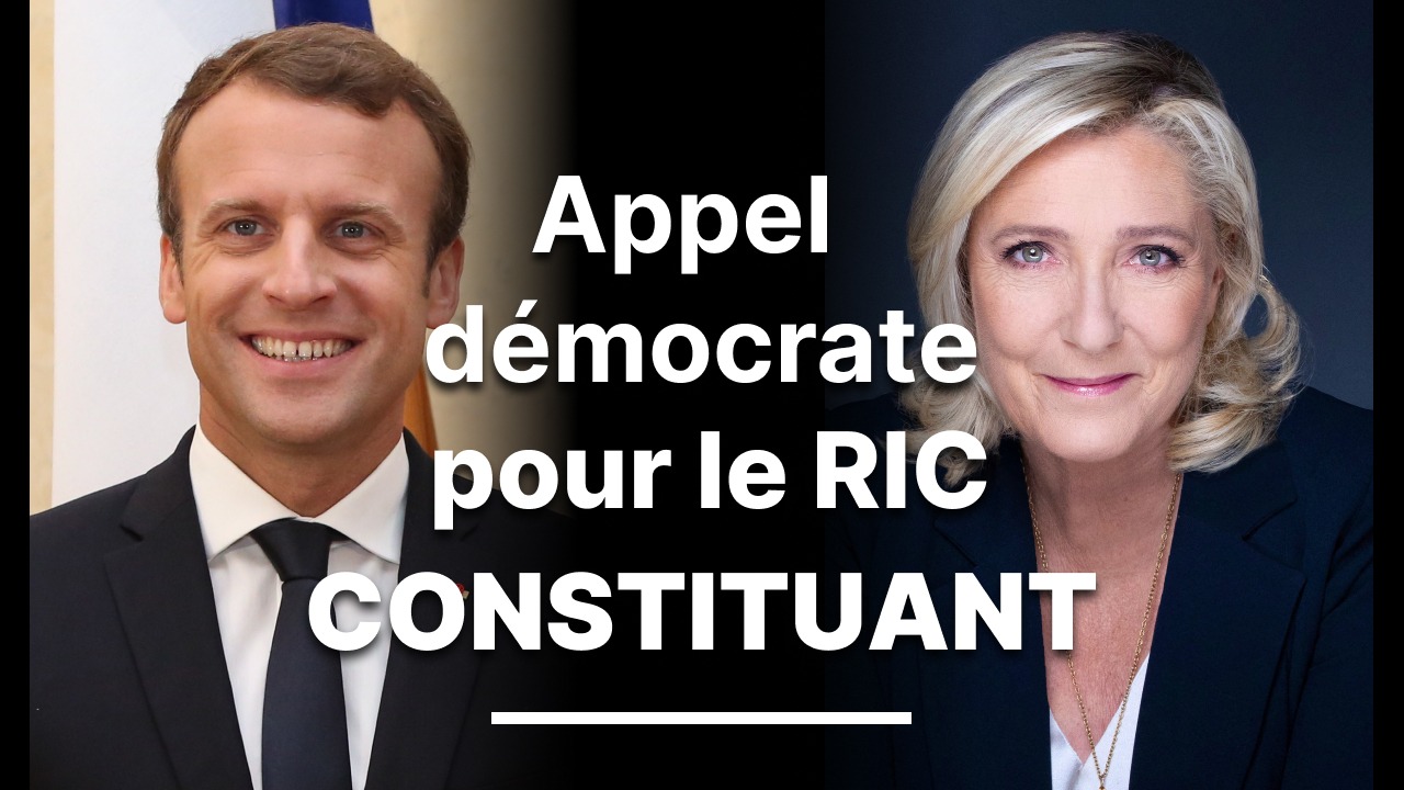 Appel démocrate pour le RIC Constituant, cosigné avec 37 collectifs amis