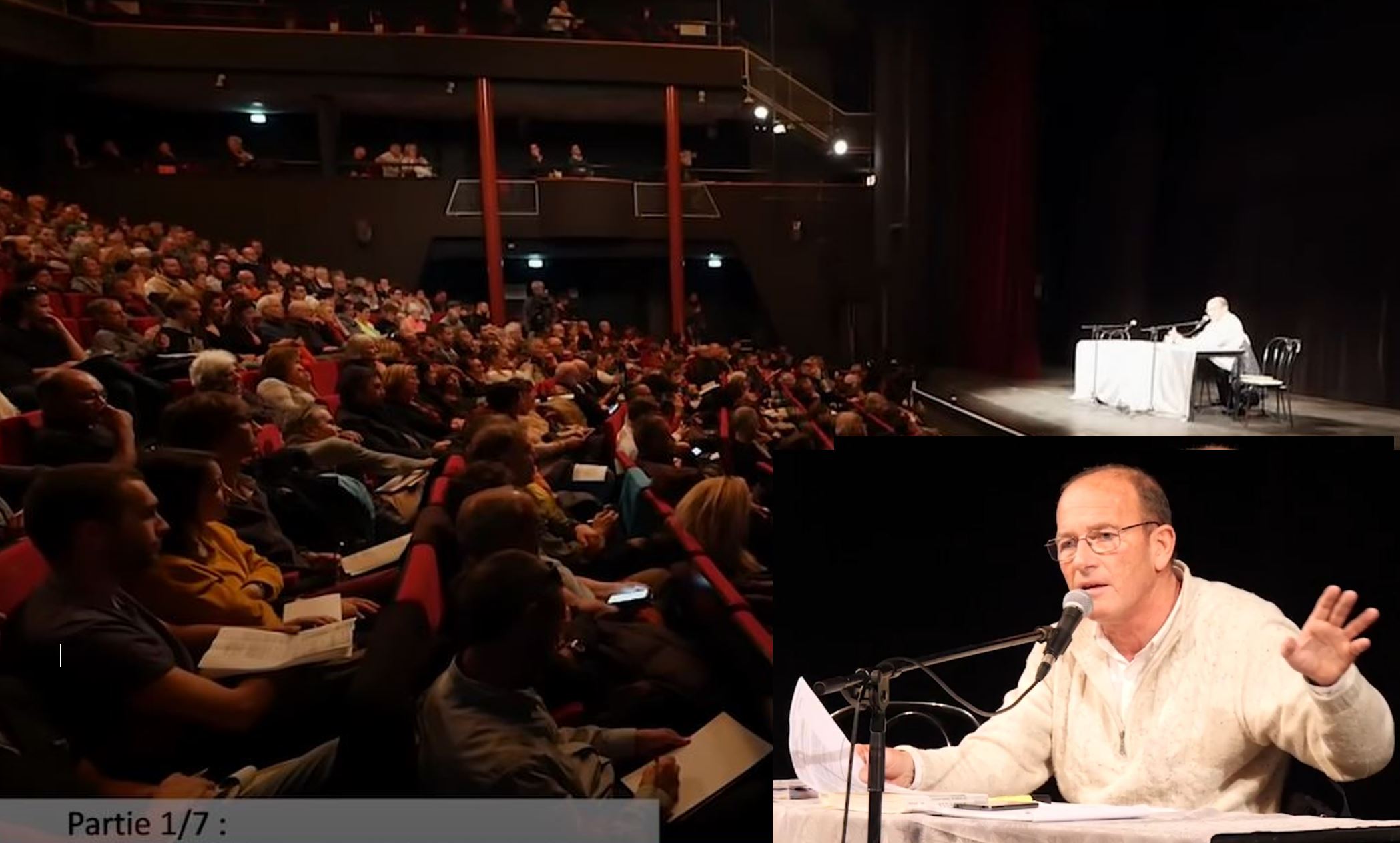 Etienne Chouard – Conference avec les Gilets jaunes au Theatre Toursky a Marseille 14 janvier 2019