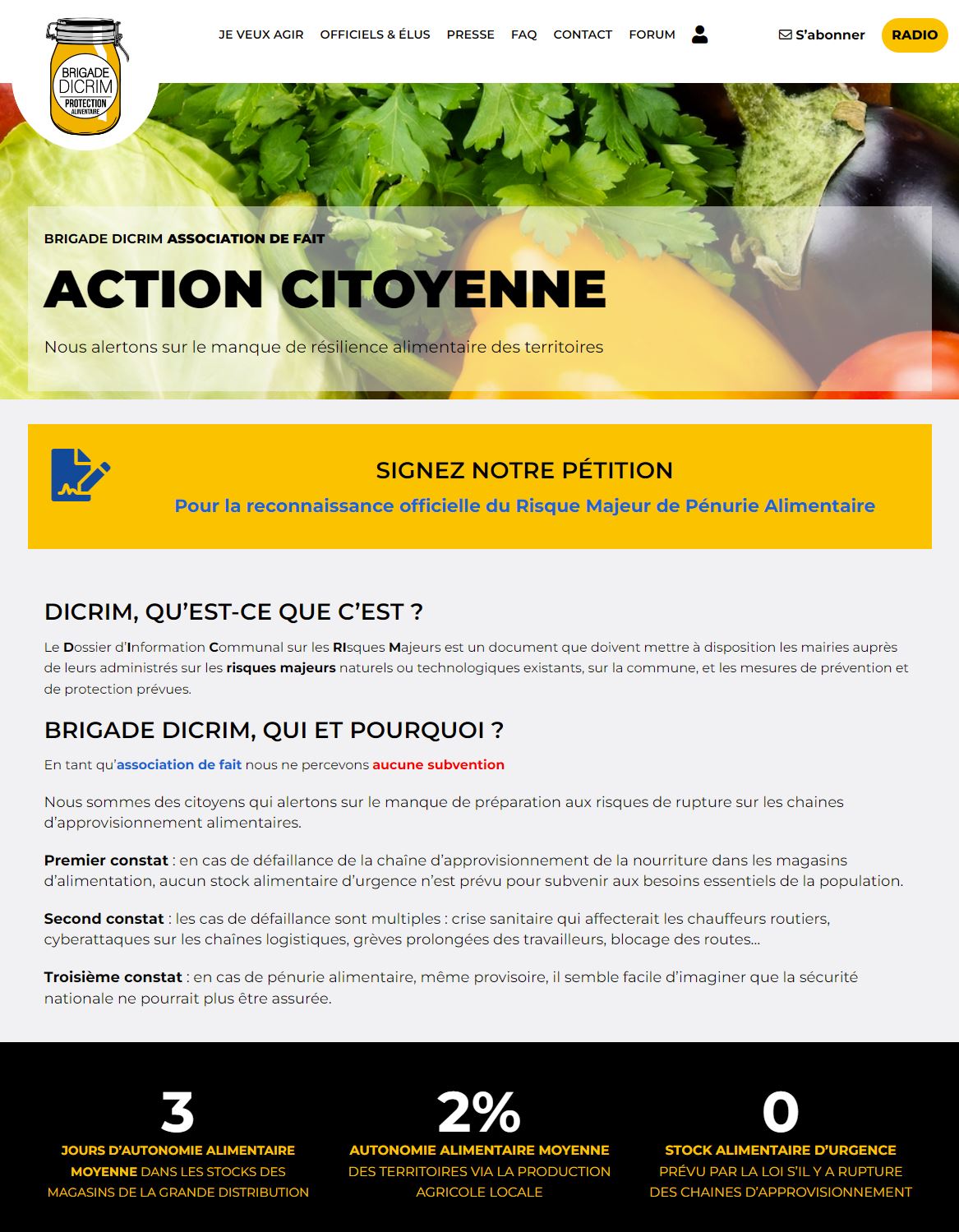 Site web des Brigades DICRIM