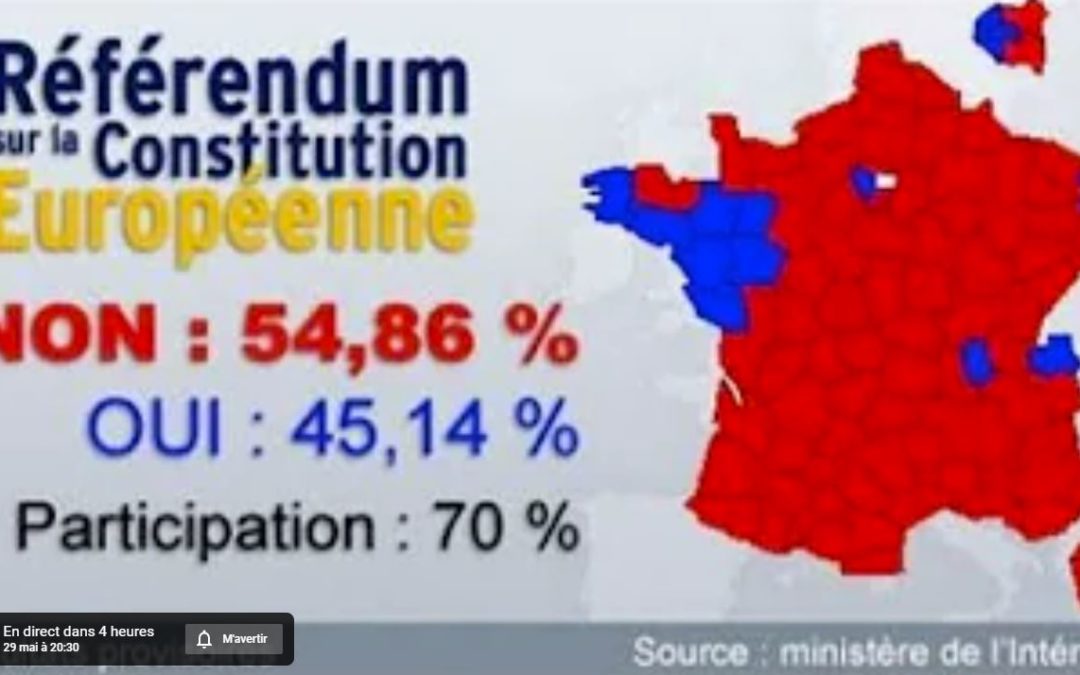 Rendez-vous ce soir, avec Nicolas Bouvier, pour l’anniversaire du NON de 2005 contre l’anticonstitution européenne