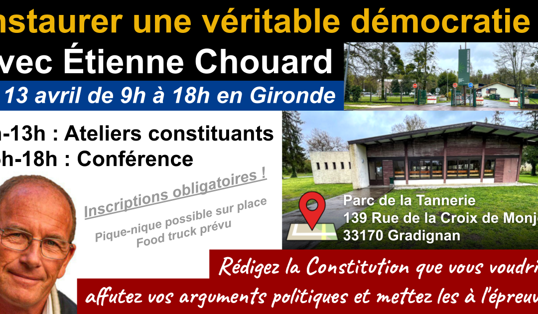 Ateliers constituants en Gironde le 13 avril