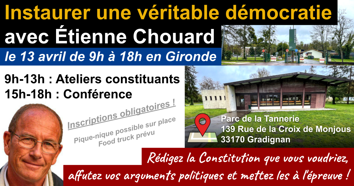 Ateliers constituants en Gironde le 13 avril