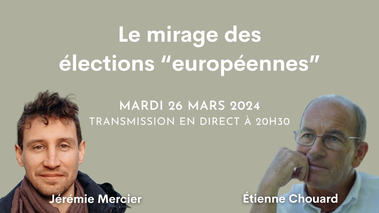Le mirage des élections européennes – Entretien avec Jérémie Mercier