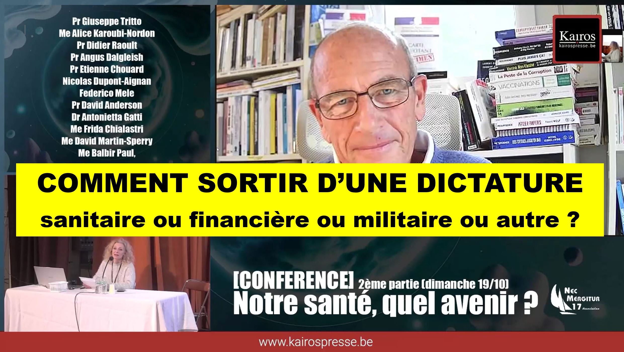 COMMENT SORTIR D’UNE DICTATURE, sanitaire ou autre ? Saintes, 19 octobre 2025