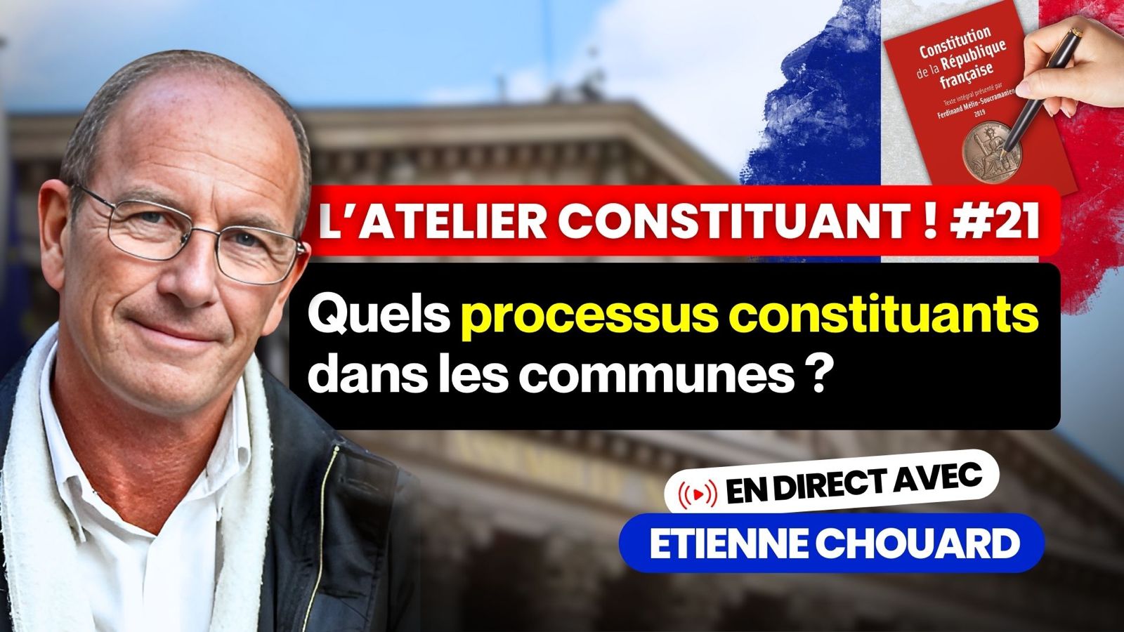 Atelier constituant Nexus #21 Quels processus constituants dans les communes ? avec Hugues Debotte, Marc et Nathanaël