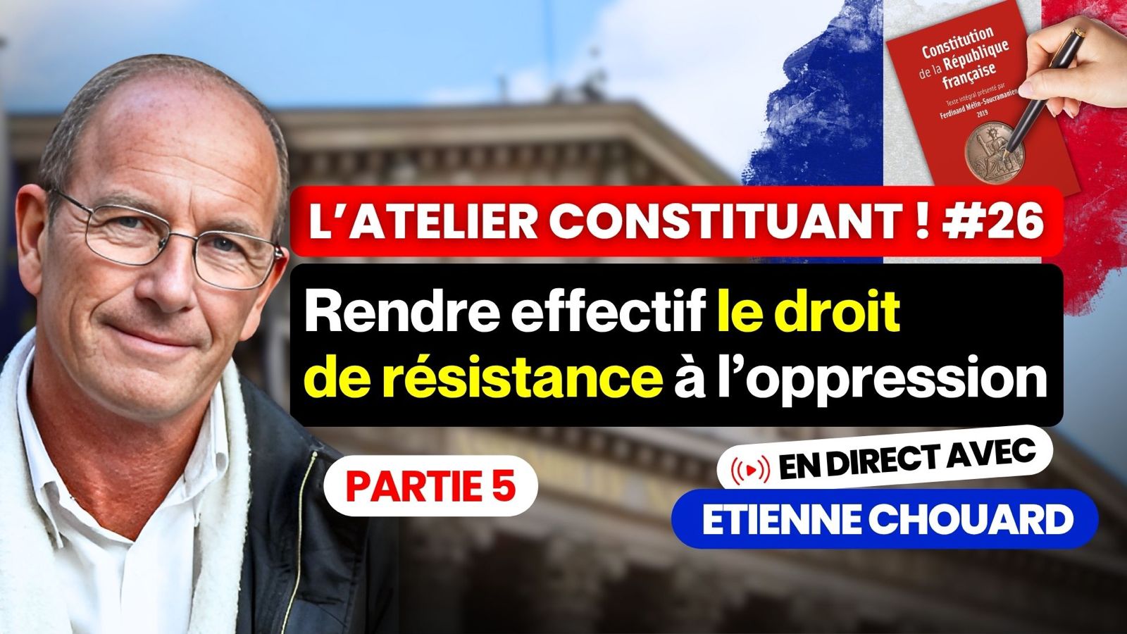 ACN26 RENDRE EFFECTIF LE DROIT DE RÉSISTANCE À L’OPPRESSION 5ème partie : ORGANISATION PAR L’ÉTAT DE L’INSÉCURITÉ GÉNÉRALE, À L’INTÉRIEUR ET À L’EXTÉRIEUR, Atelier constituant Nexus #26 avec Marc, Léo et Nathanaël